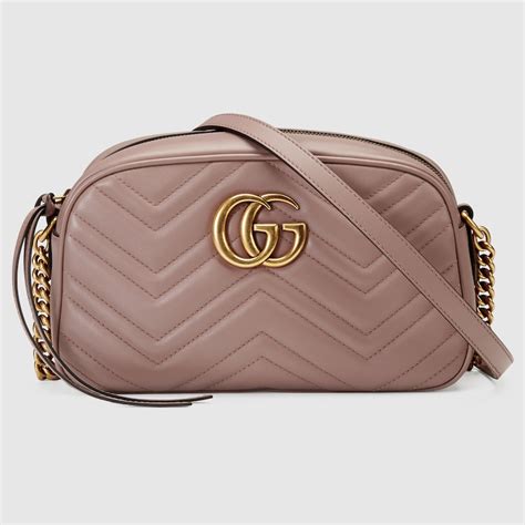 gucci pink fanny pack marmont|Dusty Pink Leather GG Marmont Matelassé Shoulder Bag.